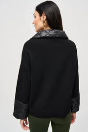 Joseph Ribkoff Knit Zipped Jacket Black