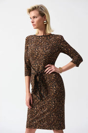 Joseph Ribkoff Animal Print Sheath Dress