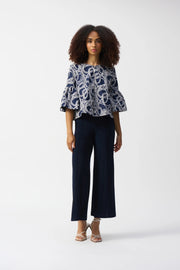 Joseph Ribkoff Wide Leg Trousers Midnight Blue