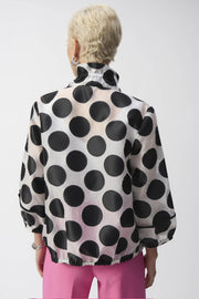 Joseph Ribkoff Polka Dot Jacket White/Black