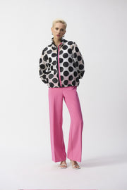 Joseph Ribkoff Polka Dot Jacket White/Black