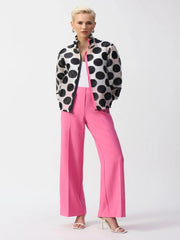 Joseph Ribkoff Pull-On Wide Leg Trousers Bubble Gum