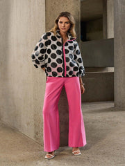 Joseph Ribkoff Pull-On Wide Leg Trousers Bubble Gum