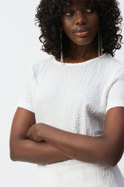 Joseph Ribkoff Crew Neck Top Vanilla