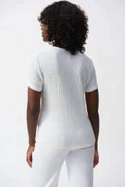 Joseph Ribkoff Crew Neck Top Vanilla