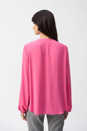 Joseph Ribkoff Georgette Boxy Top Bubble Gum