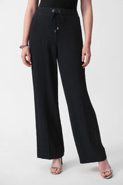 Joseph Ribkoff Wide Leg Pull-On Trouser Midnight Blue