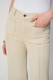 Joseph Ribkoff Culotte Jeans With Embellished Front Moonstone