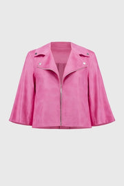 Joseph Ribkoff Faux Suede Jacket Bubble Gum