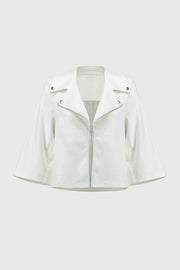 Joseph Ribkoff Faux Suede Jacket Vanilla