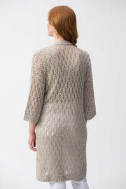 Joseph Ribkoff Open Front Knit Cover Up Champagne