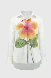 Joseph Ribkoff Embroidered Flower Shirt Vanilla Multi