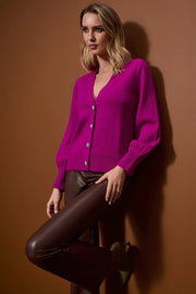 Joseph Ribkoff Knit Cardigan Cosmos Pink