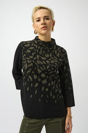 Joseph Ribkoff Knit Jumper Black/Avocado