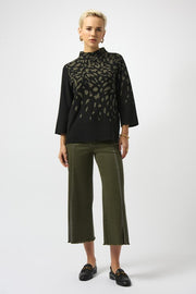 Joseph Ribkoff Knit Jumper Black/Avocado
