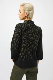 Joseph Ribkoff Knit Jumper Black/Avocado