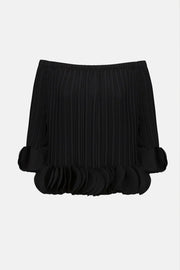 Joseph Ribkoff Off-Shoulder Pleated Top Black