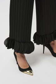 Joseph Ribkoff Pleated Wide Leg Pants Black