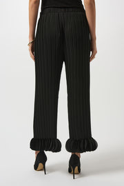 Joseph Ribkoff Pleated Wide Leg Pants Black