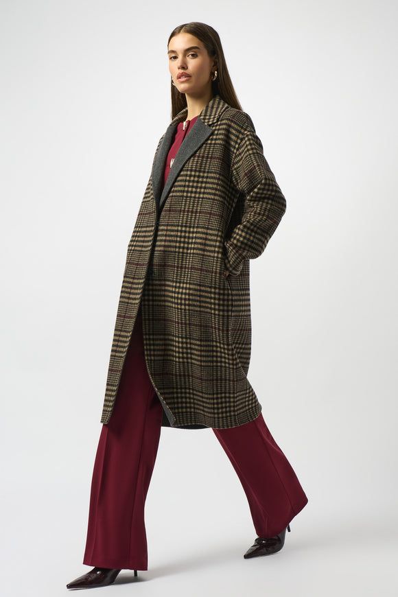 Joseph Ribkoff Tweed Coat Camel Multi