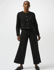 Joseph Ribkoff Knit Wide Leg Trousers Black