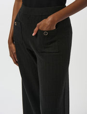 Joseph Ribkoff Knit Wide Leg Trousers Black