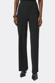 Joseph Ribkoff Pleated Scuba Crepe Wide Leg Trouser