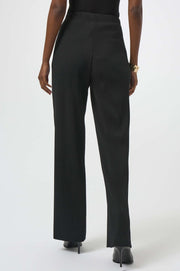 Joseph Ribkoff Pleated Scuba Crepe Wide Leg Trouser