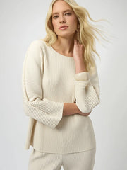 Joseph Ribkoff Pleated Top Birch