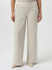 Joseph Ribkoff Jambe Wide Leg Mid-Rise Jeans Birch