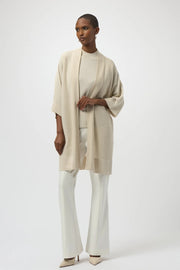 Joseph Ribkoff Knit Longline Cover Up Birch/Silver