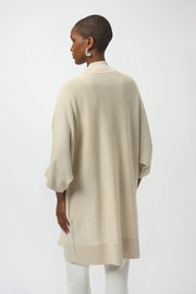 Joseph Ribkoff Knit Longline Cover Up Birch/Silver