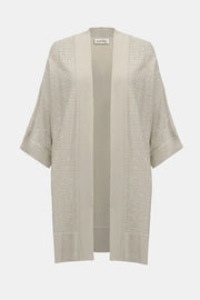 Joseph Ribkoff Knit Longline Cover Up Birch/Silver