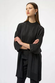 Joseph Ribkoff Knit Longline Cover Up Black