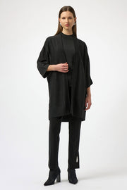 Joseph Ribkoff Knit Longline Cover Up Black