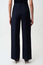 Joseph Ribkoff Wide Leg Pull On Trouser Navy