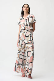 Joseph Ribkoff Boxy Top Abstract Print