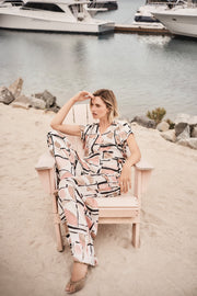 Joseph Ribkoff Boxy Top Abstract Print