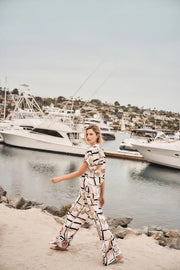 Joseph Ribkoff Boxy Top Abstract Print