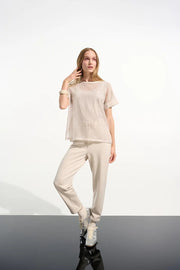 Joseph Ribkoff Jersey Joggers Moonstone