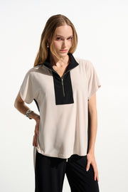 Joseph Ribkoff Sporty Zipper Top