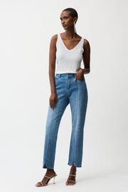 Joseph Ribkoff High Waist Jeans With Rhinestone Detail
