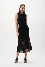 Joseph Ribkoff Flouncy Dress Black