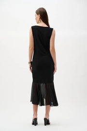 Joseph Ribkoff Flouncy Dress Black