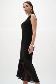 Joseph Ribkoff Flouncy Dress Black
