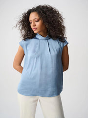 Joseph Ribkoff Top Chambray Blue