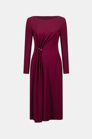 Joseph Ribkoff Draped Front Dress Elderberry