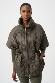 Joseph Ribkoff Quilted Vest Avocado