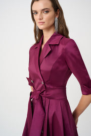 Joseph Ribkoff Wrap Dress Berry Burst