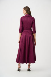 Joseph Ribkoff Wrap Dress Berry Burst